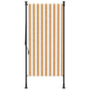 Vidaxl Roller Blind para tela de 120x270 cm de tela y acero naranja y blanco