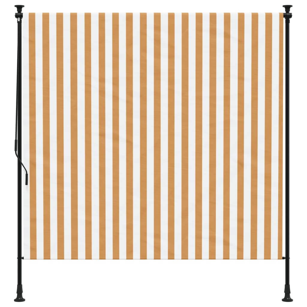 Vidaxl Roller Blind para tela de 200x270 cm y acero naranja y blanco