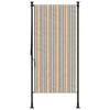 Vidaxl rolgordijn voor buiten 120x270 cm stof en staal geel en wit