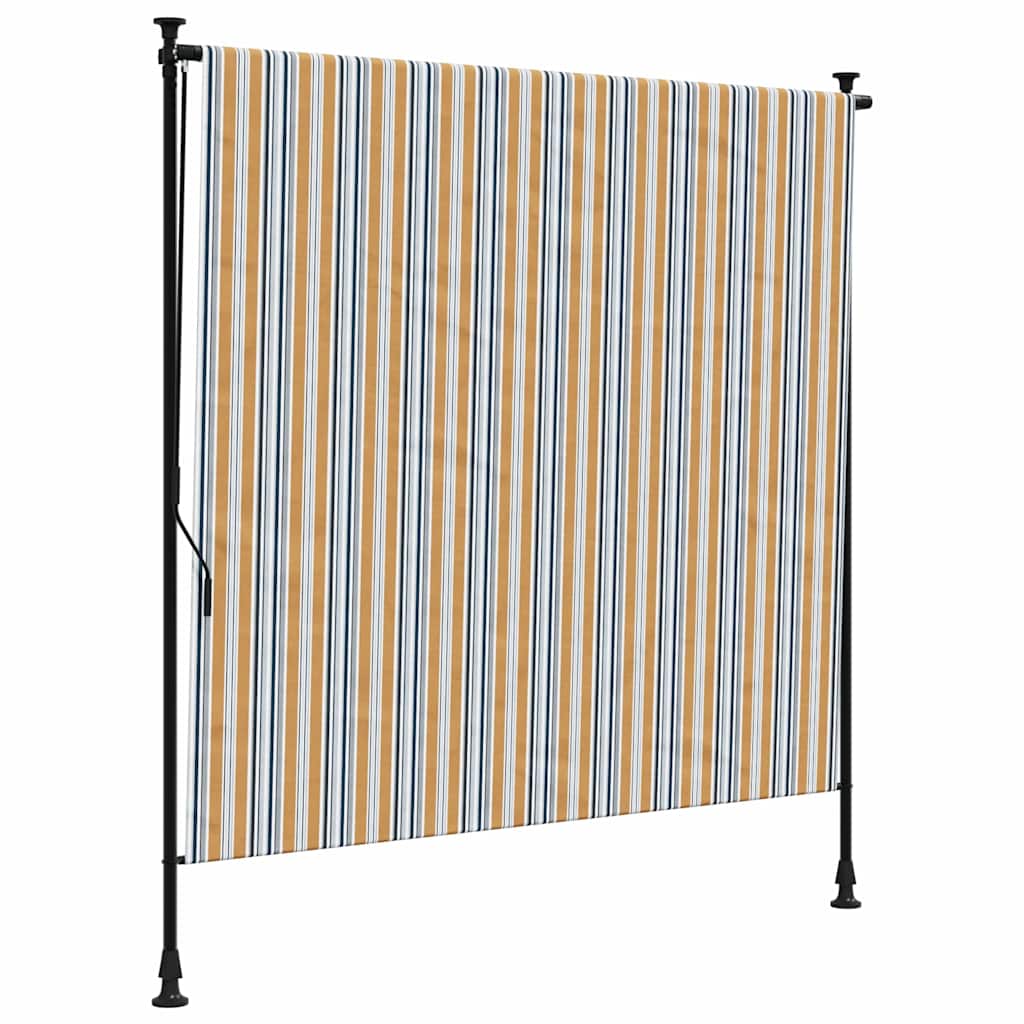 Vidaxl Roller Blind para tela de 150x270 cm y acero amarillo y blanco