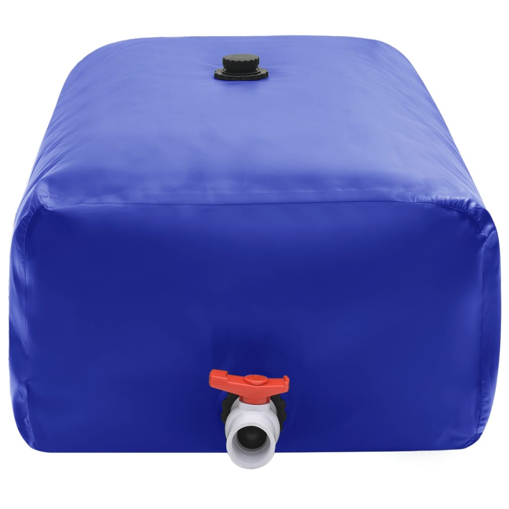 Serbatoio d'acqua Vidaxl con gru pieghevole 1000 L PVC