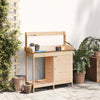 Mesa de botto Vidaxl con gabinete 110.5x45x124.5 cm Vurenhout