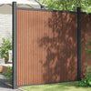 Panel de valla vidaxxl 173x186 cm hkc marrón