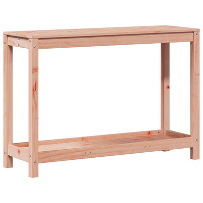 Vidaxl Botto Table con estante 108x35x75 cm Douglhout sólido