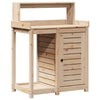 Vidaxl Botto tavolo con ripiani 82.5x50x109.5 cm Pinna solida