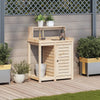 Vidaxl Botto tavolo con ripiani 82.5x50x109.5 cm Pinna solida