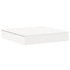 Vidaxl zandbak met deksel 111x111x19,5 cm massief grenenhout wit