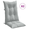 Cuscini da sedia Vidaxl 2 St High Back 120x50x7 cm Grigio chiaro