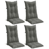 Cuscini da sedia Vidaxl 4 St High Back 120x50x7 cm Grigio scuro