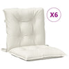 Cojines de silla Vidaxl 6 PCS BAJO BAJO 100X50X7 CM CREMELA MEZCLADA