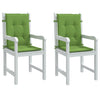 Cuscini da sedia Vidaxl 2 pezzi Bassdo schiena 100x50x4 cm Verde miscelato
