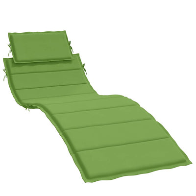 Vidaxl ligbedkussen 186x58x4 cm stof gemêleerd groen