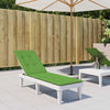 Vidaxl terrasstoelkussen (75+105) x 50 x 4 cm stof gemêleerd groen