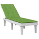 Vidaxl terrasstoelkussen (75+105) x 50 x 4 cm stof gemêleerd groen