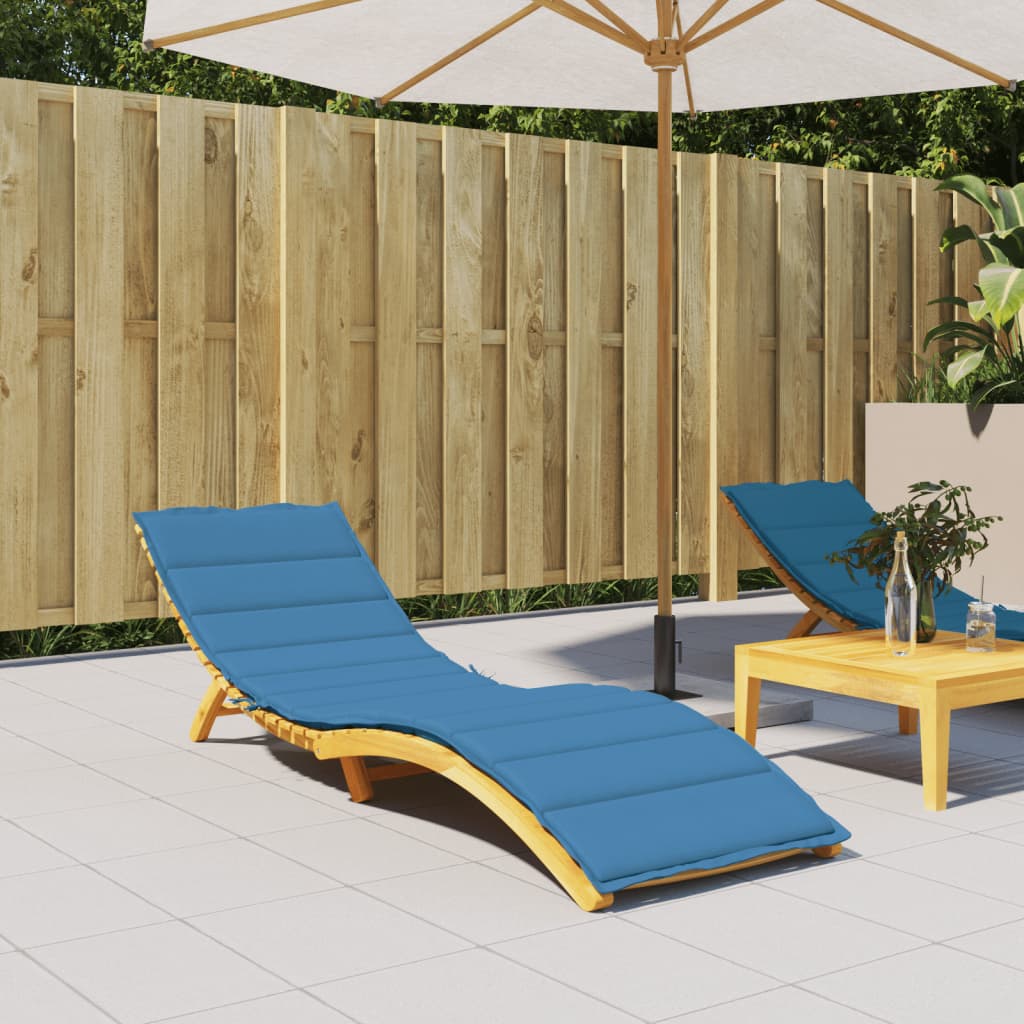 Vidaxl Lagger Cushion 200x60x4 cm tessuto miscelato blu