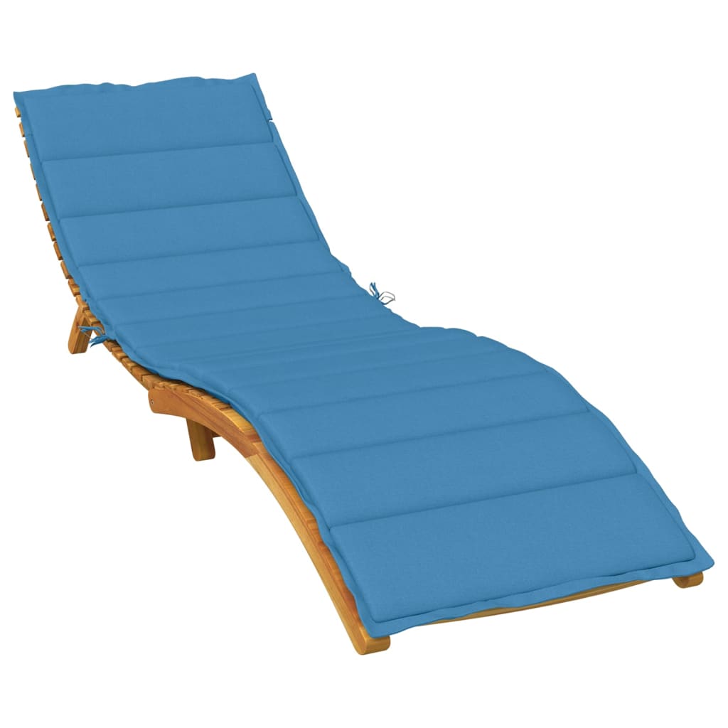 Vidaxl Lagger Cushion 200x60x4 cm tessuto miscelato blu