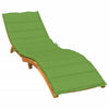 Vidaxl Rounger Cushion 200x60x4 cm de tela mixta verde