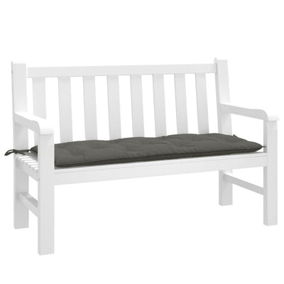 Vidaxl Garden Bench Cushion 120x50x7 CM Fabric de tela mixta gris oscuro