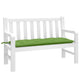 Vidaxl Garden Banch Cushion 120x50x7 cm tessuto misto verde