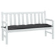 Vidaxl Garden Bench Cushion 150x50x7 CM Fabric de antracita mixta