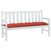 Vidaxl Garden Banch Cushion 150x50x7 cm tessuto misto rosso