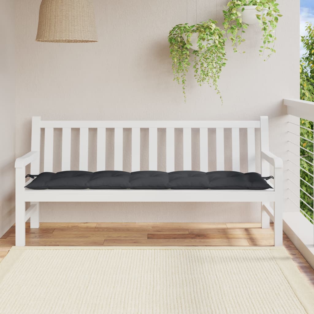 Vidaxl Garden Bench Cushion 180x50x7 CM Fabric de antracita mixta
