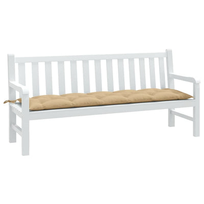 Vidaxl Garden Banch Cushion 180x50x7 cm Fassoso beige misto