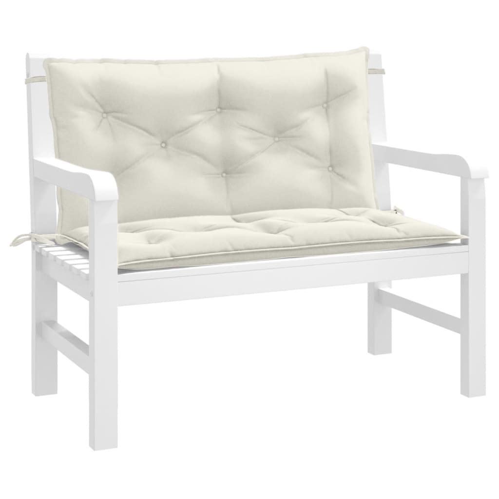 Vidaxl Garden Bench Cushions 2 PCS 100x50x7 cm in tessuto misto, colorato