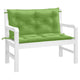 Vidaxl Garden Banch Cushions 2 PCS 100x50x7 cm in tessuto miscelato verde