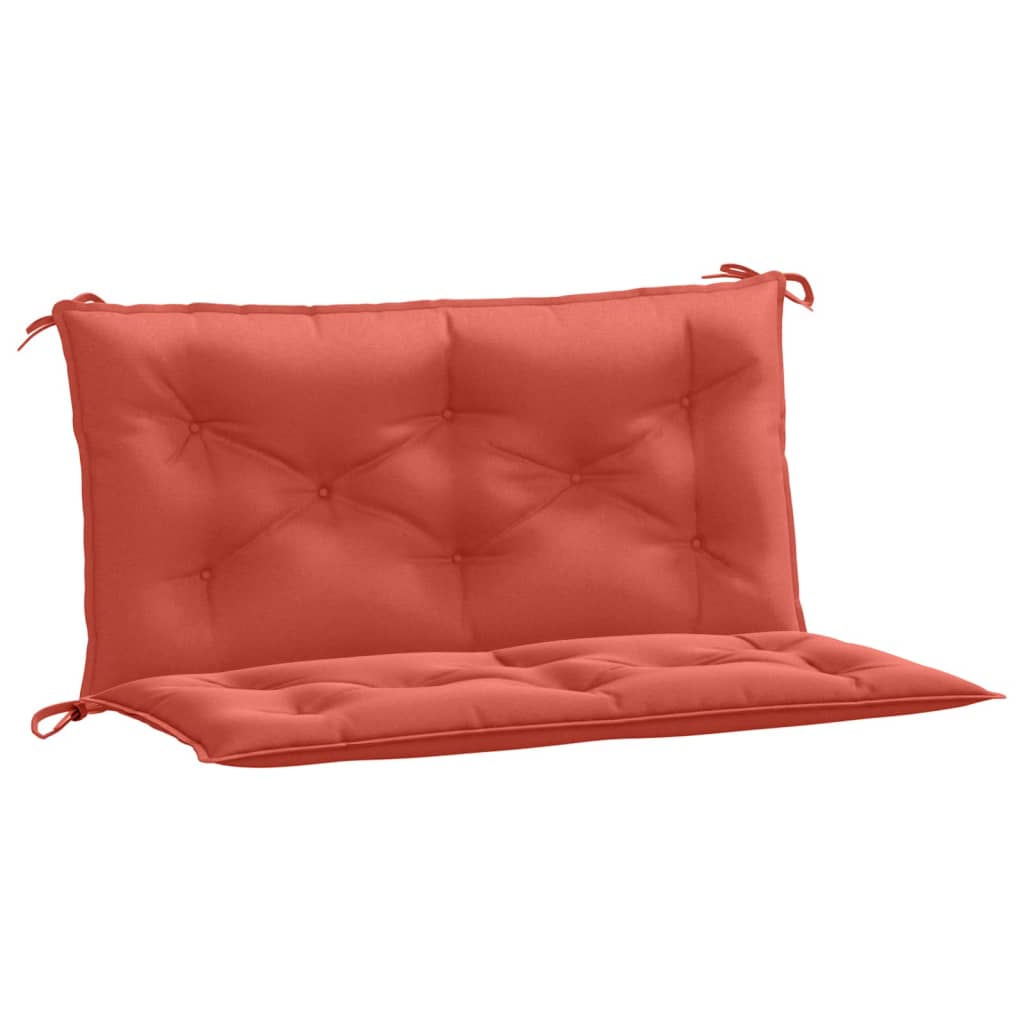 Vidaxl Garden Bench Cushions 2 St 100x50x7 cm tessuto misto rosso