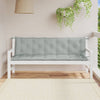Vidaxl Garden Bench Cushions 2 PCS 180x50x7 CM Fabric Gred Grey