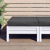 Vidaxl Pallet Cuscino 60x60x10 cm tessuto misto antracite