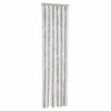 Vidaxl vliegengordijn 56x185 cm chenille lichtgrijs en wit