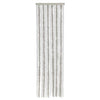 Vidaxl vliegengordijn 56x185 cm chenille lichtgrijs en wit