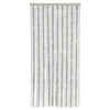 Vidaxl vliegengordijn 90x200 cm chenille lichtgrijs en wit