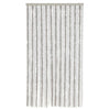Vidaxl Fly Curtain 100x220 cm Chenille grigio chiaro e bianco