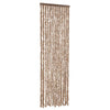 Vidaxl Fly Curtain 56x185 cm Chenille beige e marrone scuro