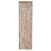 Vidaxl Fly Curtain 56x185 cm Chenille beige e marrone scuro