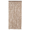 Vidaxl Fly Curtain 90x220 cm Chenille beige e marrone scuro