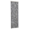 Cortina de mosca Vidaxl 56x200 cm chenille gris y negro