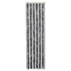 Cortina de mosca Vidaxl 56x200 cm chenille gris y negro