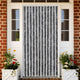 Vidaxl Fly Curtain 100x220 cm Chenille grigio e nero