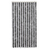 Vidaxl Fly Curtain 100x230 cm Chenille grigio e nero