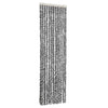Vidaxl Fly Curtain 56x200 cm Chenille grigio e bianco e nero