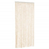Vidaxl Fly Curtain 90x200 cm Chenille beige e White