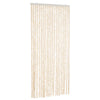 Vidaxl Fly Curtain 90x220 cm Chenille beige e White