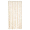 Vidaxl Fly Curtain 90x220 cm Chenille beige e White