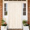 Vidaxl Fly Curtain 90x220 cm Chenille beige e White