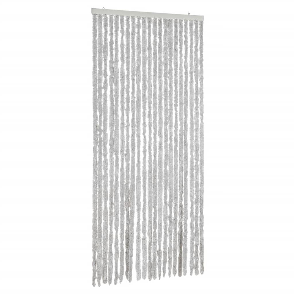 Vidaxl Fly Curtain 90x220 cm Chenille grigio