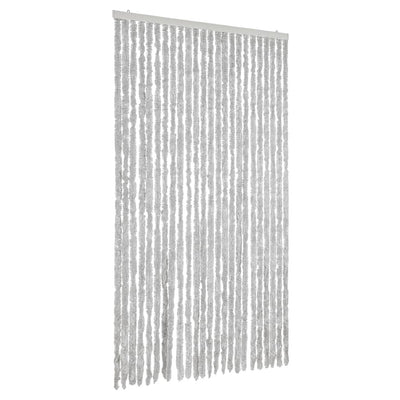 Vidaxl Fly Curtain 100x220 cm Chenille grigio
